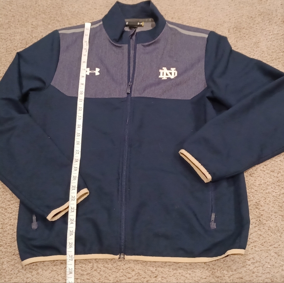Notre Dame Full Zip lightweight jacket by Under Armour Mens SM Loose - Picture 3 of 8